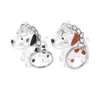 YARNOW 2 Pièces Porte-clés Souvenir Chien Boîte Transparente pour Poils Animaux Porte-clés Mémo pour Chiot Accessoire Pratique pour Garder la Mémoire et Voyage