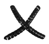 YARNOW 2 Pièces Protection Manchon Spiralé Flexible en Plastique Noir pour Meubles Griffures de Chat pour Pieds de Chaise et Meubles, Adapté Usage Intérieur Moderne