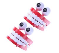 YARNOW 2 Pièces Remonter Comiques Yeux Grands et Dents Blanches Décompression Amusants pour Adultes