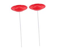 YARNOW 2 Pièces Set de Plateaux de Jonglerie Ultra avec Bâtons pour Spectacles de et Performances Scéniques Accessoire Portable et Facile à Équilibrer