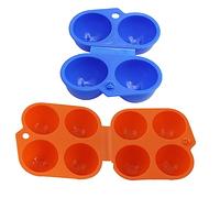 YARNOW 2 Pièces Stockage Doeufs En Plastique Barbecue Portatif Œuf Boîte à Oeufs Bacs à Oeufs Empilables Barbecue En Plein Air Gril à Oeufs Gril Extérieur Voyage Casier à Oeufs Portable