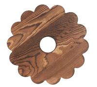 YARNOW 2 Pièces Support à Bonsaï Rond en Bois, Plateau Mobile à roulettes | Quatre Roues Pivotantes à 360°, Deux Freins, Fond Renforcé, pour Pots Intérieurs et Tonneaux