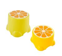 YARNOW 2 Pièces Tabouret Plastique Cartoon Motif Stable et Robuste pour Garçon Fille Petit Banc pour Maison Maternelle et École Grand Petit