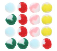 YARNOW 20 Balles pour Chats en Peluche Multicolores, Jouets Interactifs Doux et Silencieux, Pack de 20 Pièces pour Stimuler et Détendre Votre Chat à L'intérieur