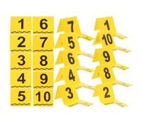 YARNOW 20 marqueurs de preuves avec règle graduée : marqueurs numérotés pour scène de Crime, étiquettes de preuves - Numéros de Table en Forme de VL pour décorations de fête sur Le thème des