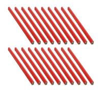 YARNOW 20 Pièces Crayon de Charpentier Octogonal en Bois Échelle | Marquage et Mesure sur Bois et Matériaux Rugueux, Lignes Nettes, Usage Menuiserie Maçonnerie