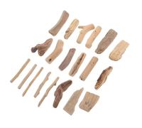 YARNOW 20 Pièces de Bois Flotté Naturel pour Loisirs Créatifs et Décoration Rustique, Toucher Confortable, Formes Variées, Bois de Rivière, pour Ornements et Sculptures