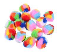 YARNOW 20 pièces Lot Balles Jouets pour Chat Arc-Ciel Laine Colorée et Stimulantes pour Entraînement et Amusement des