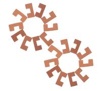 YARNOW 20 Pièces Mini-Briques Artisanat pour Enfants Édifice De La Maison Minuscule Construction De Bricolage Blocs De Modèles Minuscules Bricolage Miniature Mini-Blocs Orange Argile