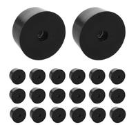 YARNOW 20 Pièces Rehausseurs de Pots de Jardin en Caoutchouc Noir, | Conception Conique Haute, Base Antidérapante, pour Pots de Fleurs et Argile, Intérieur et Extérieur
