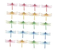 YARNOW 20 Pièces Rideaux de libellule simulés Embellissement Manette de Gaz Palette de fards à paupières pigmentés decoration de décor de modèle rideau bricolage décor pp