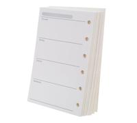 YARNOW 200 Pièces Inserts D'agenda Hebdomadaire A7 Perforés à 6 Trous pour Classeur, Papier 120gsm Résistant à L'encre, Expérience D'écriture Fluide, pour L'école Croquis