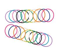 YARNOW 20pièces Bracelets Silicone Hypoallergénique Confortables Et Flexibles Pour Hommes Et Femmes Couleurs Assorties