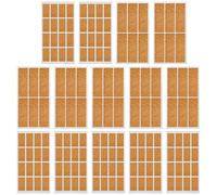 YARNOW 24feuilles Étiquettes Autocollantes Liège Résistantes à Eau pour Bocaux et Rangement Multifonctions pour Organisation Alimentaire et Classement Domestique