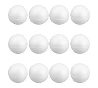 YARNOW 24pcs Hémisphères en Mousse Blanche 9,5 Cm pour Bricolage Facile à Coller, Haute Densité, Décoration Maison et Fournitures Scolaires