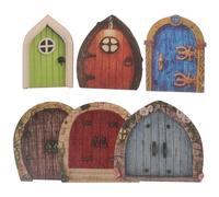 YARNOW 24pièces Miniatures De Décoration De Portes De Fées Bois pour Gnomes Accessoires De Jardin Féérique pour Créer Un Univers