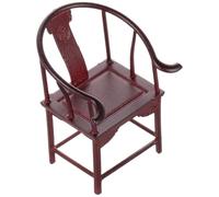 YARNOW 25 en ABS Couleur Pourpre Dossier Sculpté Motif Shou Miniature Délicat pour Décoration Maison de Poupée et Accessoires de Bac à Sable