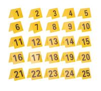YARNOW 25 marqueurs de preuves d'enquête - Numérotés de 1 à 25, étiquettes en Plastique Double Face pour scène de Crime, idéales pour Une soirée d'enquête, Une fête sur Le thème