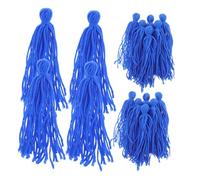 YARNOW 25 Pièces Mops de Frai Flottants pour Aquarium Herbe Artificielle Décorative Bleue Foncée Accessoire de Reproduction et Cachette pour Poissons Améliore Environnement de Frai