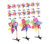 YARNOW 25pièces Barrettes Moulin à Vent pour Filles et Garçon Fille Accessoires de Cheveux Fins et Décoration Pinces de Coiffure Simples et Pratiques