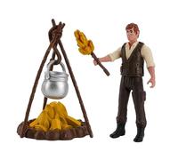 YARNOW 2ensembles Modèle Statique De Camping Avec Scène De Pique- Et Poupée De Décoration De Torche De Feu De Camp