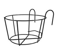 YARNOW 2PCS 30 Cm Porte- Pot de Fleurs Plans de Garde- Corps Plante Plant Racks de Fer Balcon Monté Paniers de Plante Conteneur D' étagère Box Clôture en Métal Papte pour Extérieur
