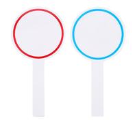 YARNOW 2pcs Pagaies Effaçables à Sec en Mousse pour Tableau Blanc, Légères et Portables, pour Notation et Vote en Extérieur