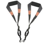 YARNOW 2pcs Sangle de Cou pour Saxophone en Cuir Réglable et Facile à Installer, Sangle de Rechange Confortable pour Saxophone Alto et Ténor, pour Musiciens