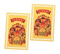 YARNOW 2pièces Carte Taisui Amulette Délicate Carte de Bénédiction Style Chinois Amulette de Portefeuille Chanceux