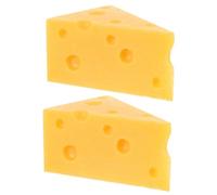 YARNOW 2pièces Modèle De Fromage Factice Décorations Réalistes pour Présentoirs Et Pâtisseries