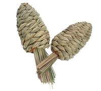 YARNOW 2pièces Plante Aquatique Molaire De Lapin Radis Jouet Molaire pour Animaux De Compagnie Jouet Radis Tissé Main
