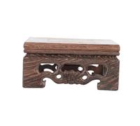 YARNOW 2pièces Support Affichage Bois pour Théière Délicate Base Carrée Bois De Racine pour Vase Décoratif Et Objets Art pour Plantes Et Décoration Intérieure