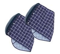 YARNOW 2pièces Tablier Imperméable pour Adultes Femmes Bavoirs Réutilisables avec Récupérateur de Miettes Protège-vêtements Lavables pour Personnes Âgées
