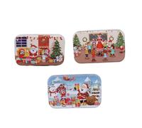 YARNOW 3 Ensembles Puzzles de Noël Éducatifs pour Garçon Fille DIY Manuel Développement des Capacités Motrices et Cognitives Motifs Festifs Variés