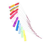 YARNOW 3 Ensembles Rubans De Gymnastique Multicolores Accessoires De Danse pour Garçon Fille Et Adultes avec Antidérapant Parfaits pour Performances Artistiques Et 10 Pièces * 3