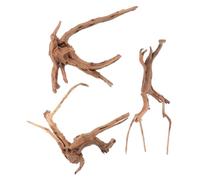 YARNOW 3 Pièces Aménagement Paysager Bois Coulé Branche D'Aquarium Réservoir De Poissons Gravier D'Aquarium Racine Décor Grenouille Tortue Jardinière Substrat Liège Décorations