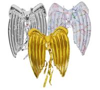 YARNOW 3 Pièces Ballons Aluminium Ange pour Fête Anniversaire Décorations Ballons Folie pour Événements Festifs