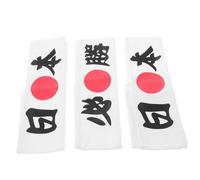 YARNOW 3 Pièces Bandeaux Coton pour Ninjas et Cheerleaders Accessoire Décoratif Ajustable et pour Arts Martiaux Cosplay et Événements Festifs