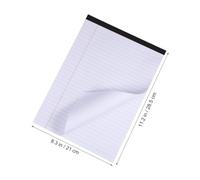 YARNOW 3 Pièces Bloc-notes A4 à Papier Ligné Large Blanc, 30 Feuilles par Carnet, pour Prises de Notes Organisées au Bureau ou Pendant les Lectures