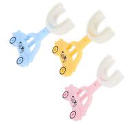 YARNOW 3 pièces Brosse à Dents U Silicone Résistante pour Garçon Fille Lot de Forme Ergonomique pour Garçon et Fille Nettoyage Manuel Complet et Hygiène Buccale