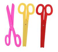 YARNOW 3 Pièces Giant Clown Scissors Prop Oversized Plastic Fake Shears For Stage Performance Circus Party Theatrical Use And Easy To Clean
