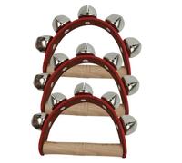 YARNOW 3 Pièces Grelots à Main pour Garçon Fille de Portable et Accessoire de Fête Tambourin pour Festivals