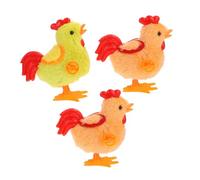 YARNOW 3 Pièces Jouets à Remonter Pâques Peluches de Poussins Sauteurs pour Jouets Peluche pour Paniers de Fête Accessoires de Décoration de Fête Couleur Mixte Couleur