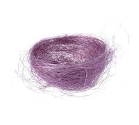 YARNOW 3 Pièces Lot de 3 Nids Artificiels en Fil Violet pour Œufs de Pâques, Décorations de Pâques Miniatures Faits Main, Nid D’Oiseau Décoratif Léger pour Fête et Maison, Accessoires