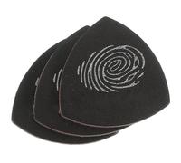 YARNOW 3 Pièces Médiators en Cuir Noirs pour Guitare et Ukulélé Pratiques avec Boîte en Papier, Design Simple et Solide pour Améliorer le Son Style