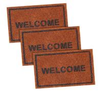 YARNOW 3 pièces Miniature Maison Poupée Tapis de Sol Décoratif Paillasson Mini Entrée Matériau Accessoire Écologique pour Décoration Intérieure