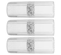 YARNOW 3 Pièces Porte-Brosse à Dents Portable Gobelet Plastique | Coque Rigide PET ABS, Accès Rapide D’une Main, pour Voyages Rv et Trains à Grosse Vitesse