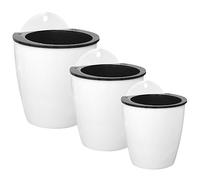 YARNOW 3 Pièces Pot de Fleurs Paresseux Suspendu Mur cintres pour Plantes en macramé Jardin d'herbes aromatiques Suspendu planteur d'absorption d'eau en Corde de Coton Blanche