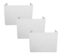 YARNOW 3 Pièces Séparateur de Bureau Élève en Plastique Blanc pour Classe | Réduit les Distractions, Installation Rapide, Surface Lisse et Lavable, pour Étude Quotidienne et Travail Collaboratif