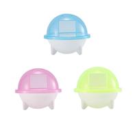 YARNOW 3 Pièces Soucoupe Volante Hamster Salle de Bain Coupe-Ongles pour Chien Bouteille Mignonette migneaux pour Animaux de Compagnie Salle de Bain en Plastique pour Hamster